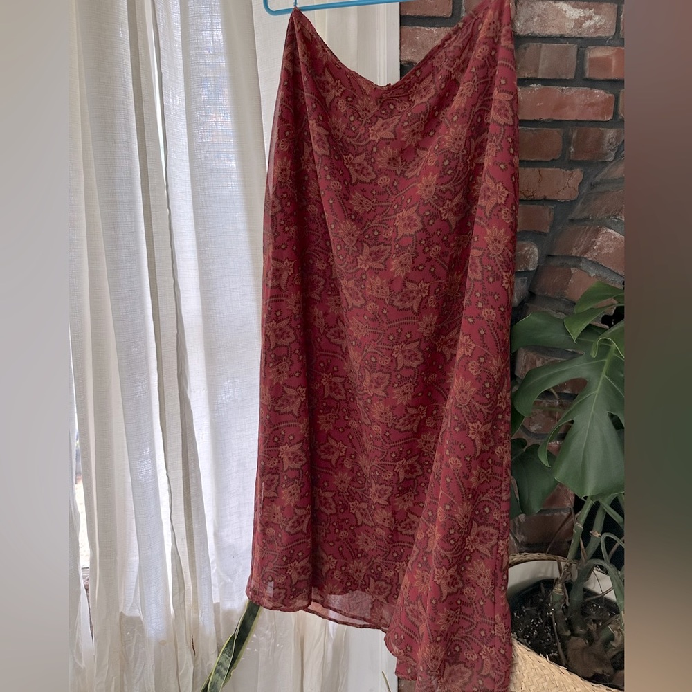 90’s Express Chiffon Paisley Skirt